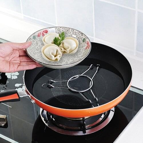 Thickened stainless steel steaming rack household multifunctional waterproof shelf kitchen rack bun pot rack