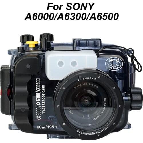 For Sony A5000 A5100 A6000 A6300 A6500 Waterproof Camera Housing IPX 8 Diving 40m Underwater Case Watertight Cover Bag
