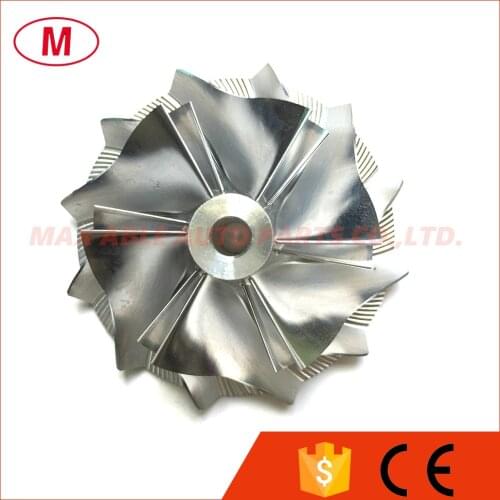 TD04 13G 39.99/51.00mm 6+6 blades High Performance Turbo Billet compressor wheel/Aluminum 2618/Milling wheel for 3000GT VR-4