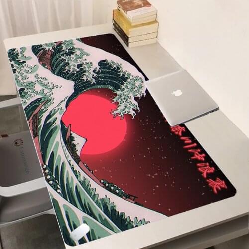 Japanese Great Waves Art Mouse Pad Gamers Decoracion Large Computer Gamer Mousepad Desk Mat PC Keyboard Rubber CS GO LOL Carpet