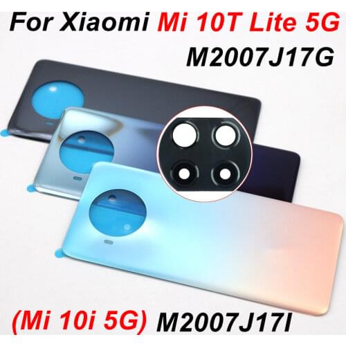 Original NEW For Xiaomi Mi 10T Lite 5G Battery Cover Rear Glass Housing Door Case For Xiaomi Mi 10T Lite Back Battery Cover