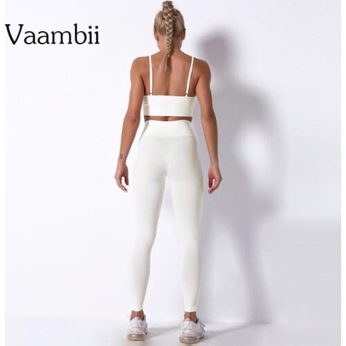 Women Sportwear Seamless Suit For Fitness Bra Leggings Set Sports Woman Clothes Outfit 2 Pieces Womens Tracksuit Sportswear