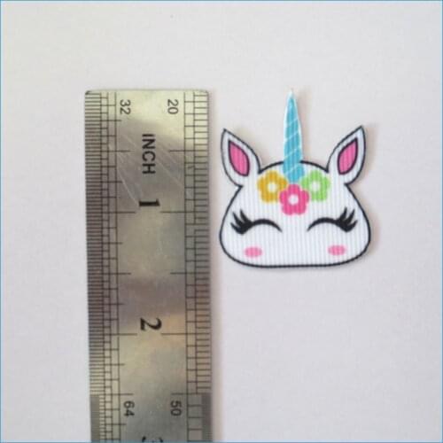 100 Girl 1.75" A- Unicorn Lo Sur Dol Rainbow Baby Cloth Patch Wholesale