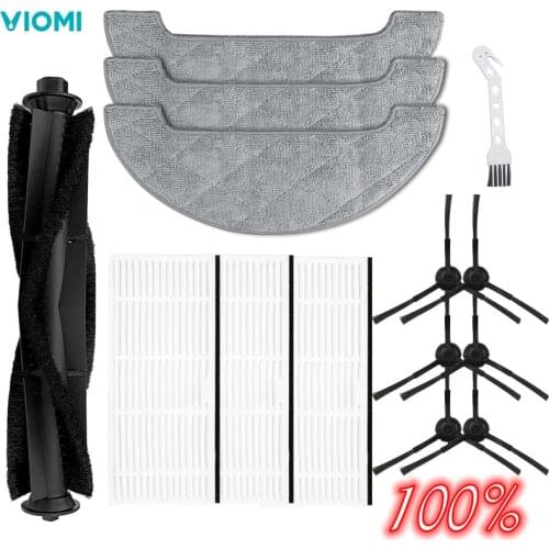 100% quality VIOMI S9 Proscenic M7MAX M8 Robot vacuum cleaner replaceable accessory side brush filter screen roller brush mop