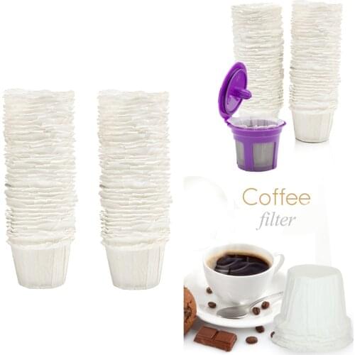100-pack Disposable Paper Coffee Filter for Keurig K-Cup Safe Recyclable