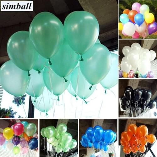 100pcs/lot Wedding Decoration Balloons 10Inch 1.5g Tiffany Blue Latex Balloon Inflatable Air Ball Birthday Party Ballon Supplies