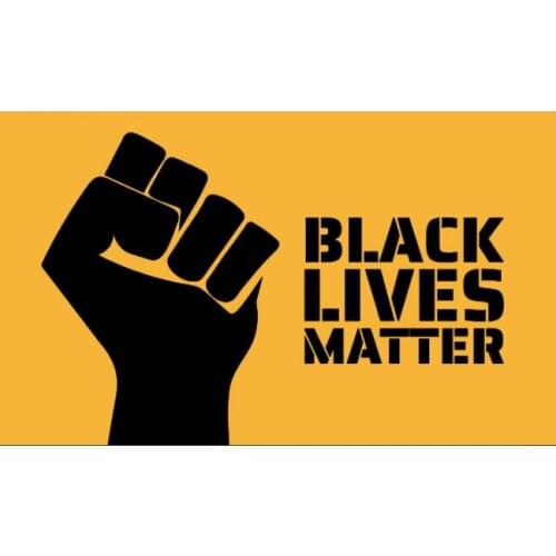 3ftx5ft fist power with black lives matter flag banner