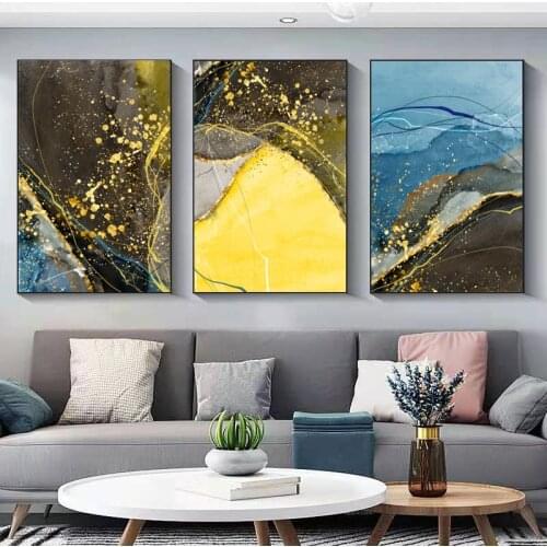 Abstract Living Room Sofa Background Wall Decoration Painting Crystal Porcelain Mural Dining Room Prints Bedroom Oil Painting