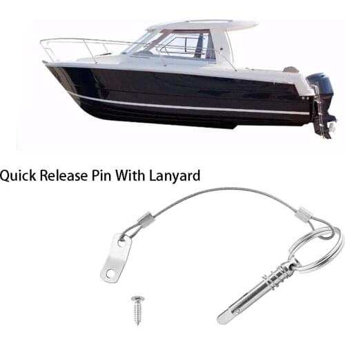 2pcs Quick Release Pin With Lanyard For Boat Bimini Top Deck Hinge Marine Hardware Stainless Steel Rowing Shipbuilding 2021 New
