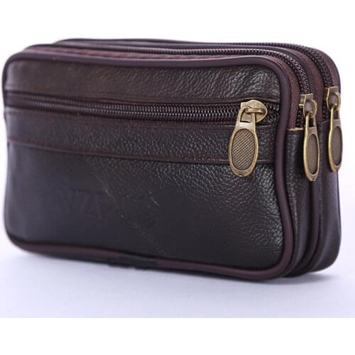 2020 Fashion Vintage Multifunctional Leather Waist Fanny Pack Belt Bag Pouch Travel Hip Bum Bag Men Small Purse Casual Fashion