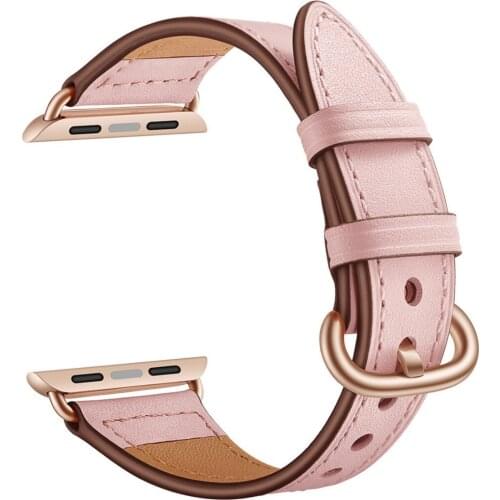 Fashion Genuine Leather Watch Band Strap For iWatch Apple Watch Series 5 4 3 2 1Replacement Wrist Strap Women Bracelet Watchband