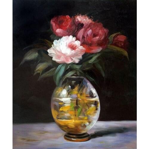 Cheap Canvas Flower Painting Art Bouquet of Flowers by Edouard Manet Oil Painting for Dining Room Decor Still Life Hand Painted