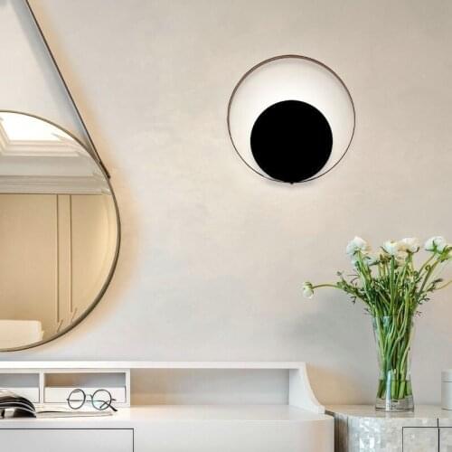 Nordic Modern Art Solar Eclipse Wall Lamp Included G8 Bulb AC110-220V Kitchen Corridor Background Wall Bedroom Lighting