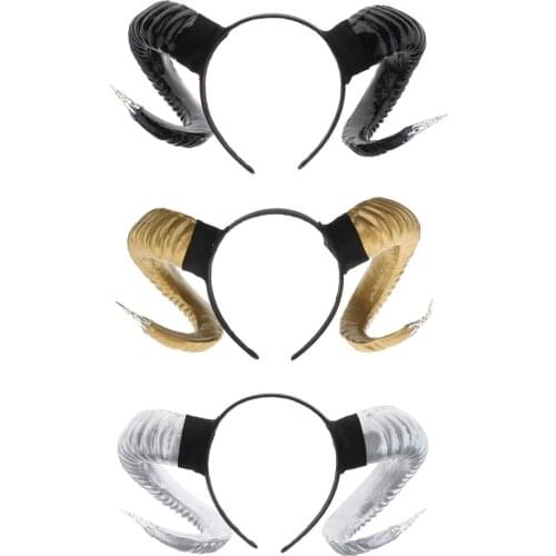 Artificial Goat Horn Girls Fashion Hair Band Headband Hair Hoop Christmas Lovely horns to awesome cosplay look Props