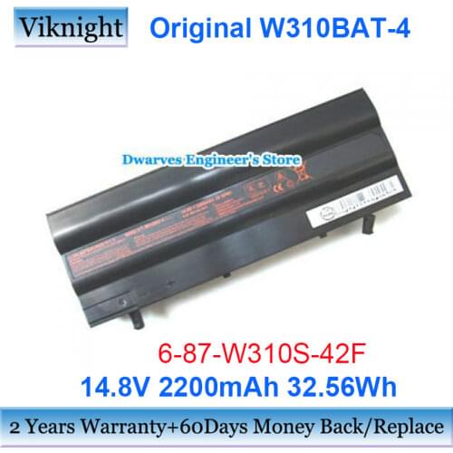 Original 6-87-W310S-42F Battery W310BAT-4 For Clevo W310S Zoostorm W310CZ Laptop Battery 6-87-W310S-429 6-87-W310S-4UF