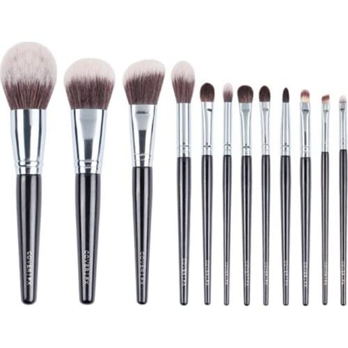 Cover FX 12Pcs Makeup Brushes Set Synthetic Goat Hair Professional Powder Higlighter Contour Eyeshadow make up brushes