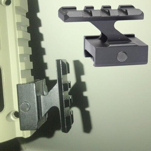 21mm to 21mm Tactical Guide Rail Raise Rise Clip Mount Stand Support Elevator Clamp Bracket Transfer Clip Aluminum Alloy Clamp