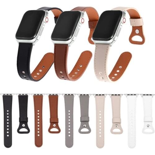 Thin Correa Wrist Leather Loop for Apple Watch Series 65321se Watch Strap for Apple Watch Band 42mm 44mm 38mm 40mm