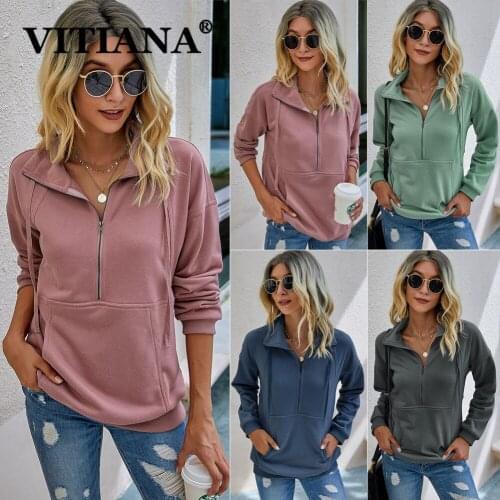 VITIANA Womens Long Hoodies
