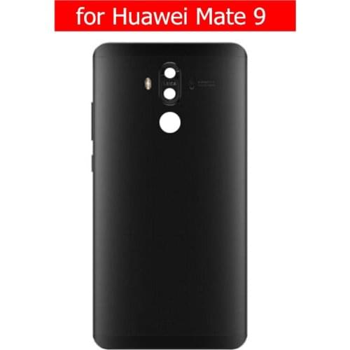 For Huawei Mate 9 Battery Back Cover Rear Cover Housing Door Camera Glass Lens Side Key Repair Spare Parts