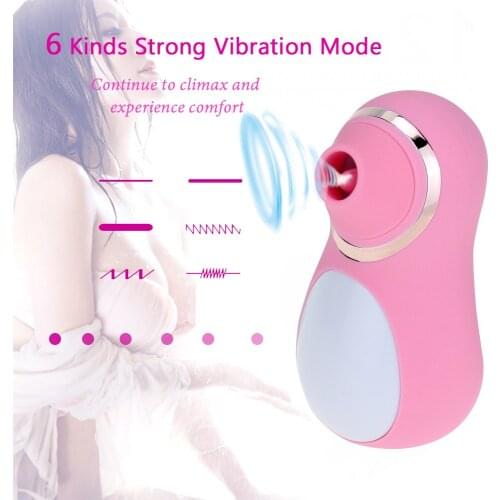 Female Sucking Breast Vibrator for Woman Oral Suck Clit Stimulation G Spot Nipple Sucker Erotic Cartoon Adult Sex Toy Woman