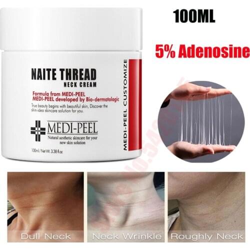 100ML Korean Original 5% Adenosine Thread Neck Cream Hydrolyzed Collagen Peptides Cream For Face Neck Improve Wrinkle Freckle