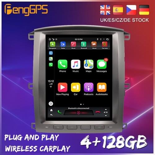 128G Tesla Android 9.0 For Lexus LX470 2002 2003 - 2007 Carplay Car Multimedia Player GPS Navigation Auto Radio Stereo HeadUnit