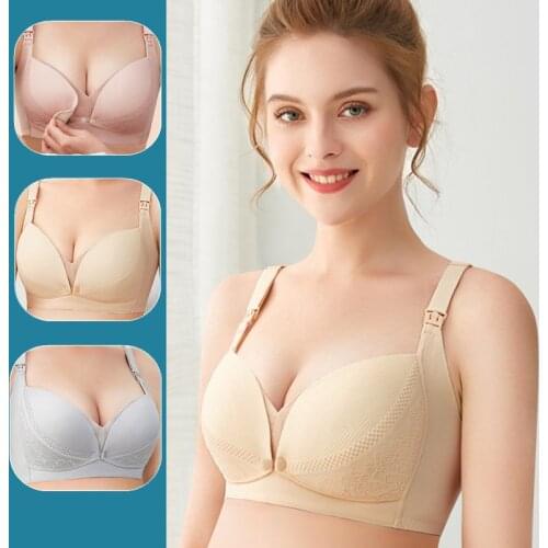 Maternity Nursing Bra Wirefree Breastfeeding Feeding Pregnancy for Mothers Female Bralette Cotton Underwear Clothing Breathable