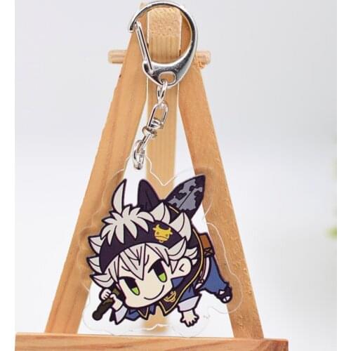Black Clover Keychain Acrylic Cartoon Keyring Accessories WL0727