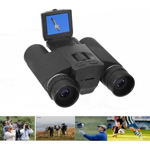 2 in 1 HD 720P Digital video Camera with digital Binocular telescope DV DVR Cam with 1.5 inch LCD DB618