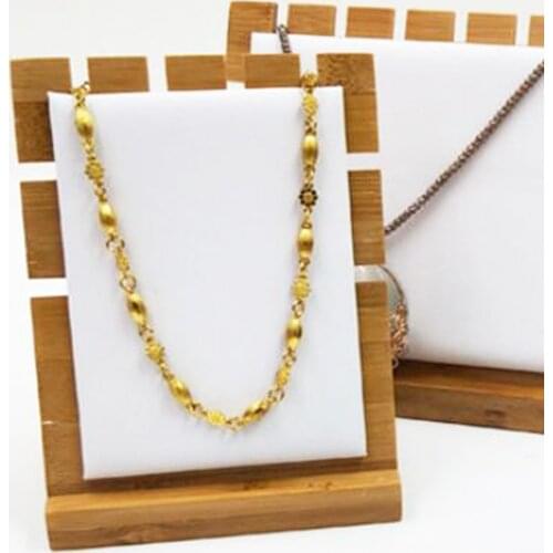 Wooden Jewelry Necklace Display Board Stand Holder Showcase Organizer