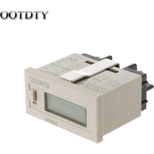 OOTDTY Electronic tired H7EC-6 vending machine digital electronic counter counts when tired Omron without voltag dorp shipping
