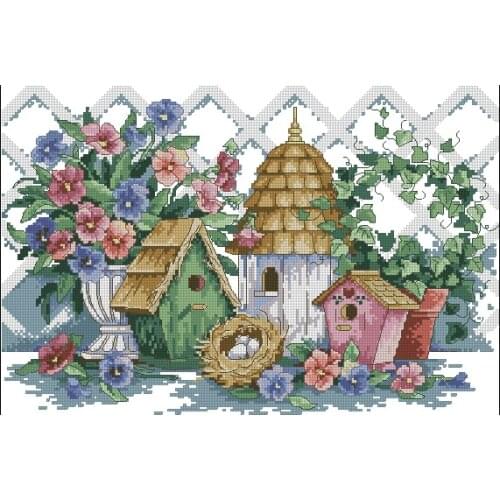 FJ017 For Needlework Kit NOT PRINTED Cross stich Painting Set Cross Stitch Kits Cross-stitch Embroidery Set Stitch Kits Cross