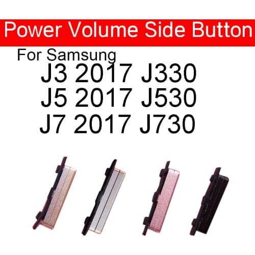 3pcs/lot For Samsung Galaxy J3 J5 J7 2017 J330 J330F J530 J530F J730 J730F Volume + Power On Off Side Button Key Flex Cable