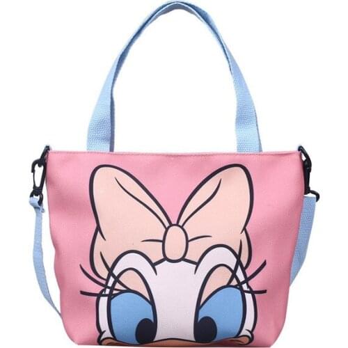 Disney cartoon canvas bag fabric messenger bag girl small bag children small backpack Korean student handbag casual shoulder bag