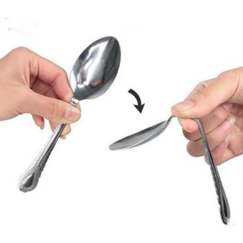 Bend Spoon Bending Magic Tricks Comedy Close Up Magia Mentalism Illusion Gimmick Props Classic Toys Gift for Children Magician