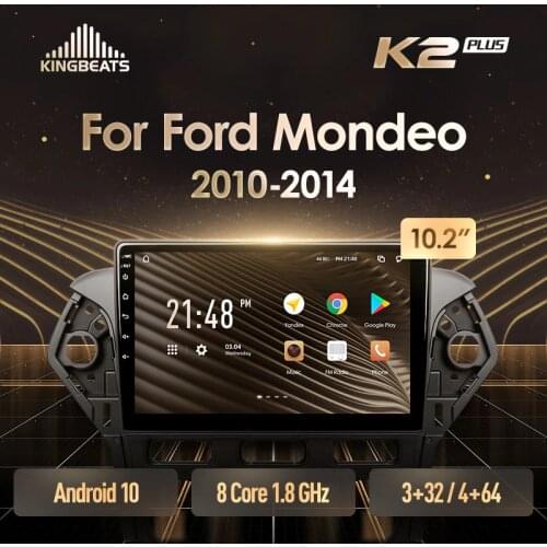 KingBeats Android 10 Octa-Core head unit HU 4G in Dash Car Radio Multimedia Video Player Navigation GPS For Ford Mondeo 4 2010 - 2014 no dvd 2 din Double Din Android Car Stereo 2din