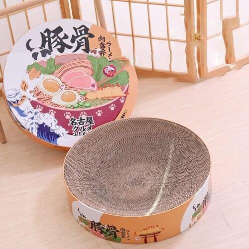Kitty Cat Scratcher Instant Noodles Grab Claws Grinding Plate Pet Cat Scratch Pad Anti-scratch Sofa To Catch The Young Cat Corru