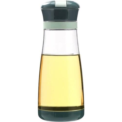 Kitchen Accessories Automatic Open No Drip Glass Bottle Kitchen Oil Vinegar Measuring Spout Bottle 700ml Wxv Sale