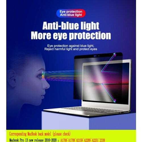 Magnetic Privacy Filter Anti spy PET Screens protective film For MacBook New Pro13 inch M1 A2338 A1706 A1708 A2159 A2251 A2289