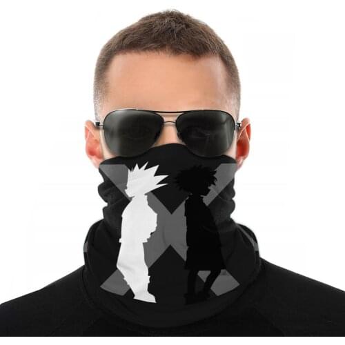 Hunter X Hunter Hxh Hunter Anime Scarf Neck Face Mask Unisex Tube Scarf Balaclava Bandanas Windproof Headband Outdoor Climbing