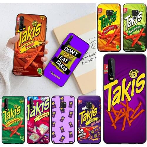 PENGHUWAN takis fuego takis chips Soft Silicone Black Phone Case for Huawei P30 P20 lite Mate 20 Pro lite P Smart 2019 prime