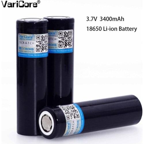 VariCore Original New V-34 18650 3.7V 3400mA Rechargeable lithium battery suitable for Light Flashlight batteries LED light