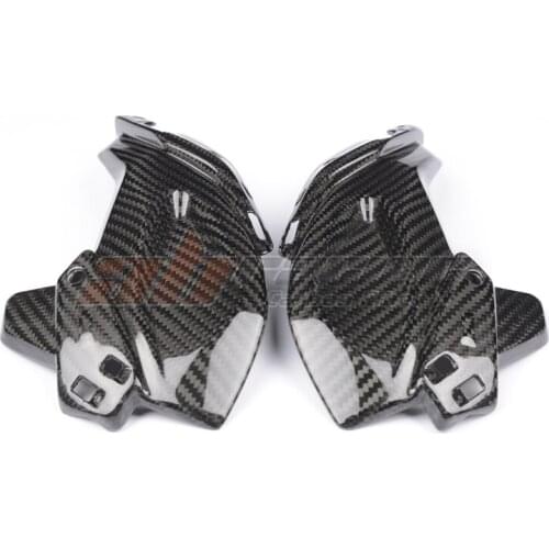 Front Side Nose Cover Headlight Panel Fairing Cowl For Kawasaki Z900 /ABS 2017-2019 Full Carbon Fiber 100% Twill