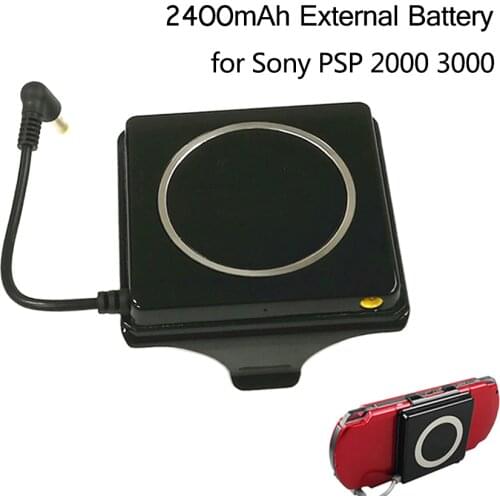Portable 2400mah PSP External Backup Battery for Sony PSP PlayStation 2000 3000 Battery Power Bank Storage Pack Game Accessories