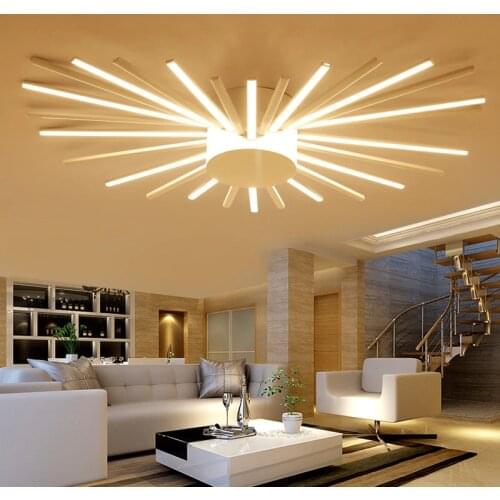 Postmodern Simple Creative Personality LED Ceiling Lights Sunflower Living Room Bedroom Light Art Restaurant Ceiling lamps