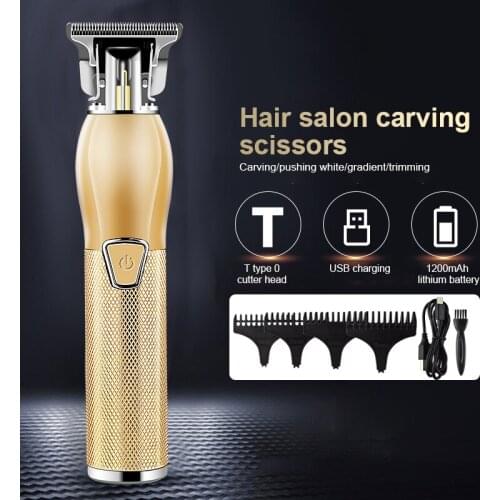 Professional Hair Clippers Barber Haircut Cutter Rechargeable Razor Trimmer Adjustable Cordless Edge Metal Trimmer For Men