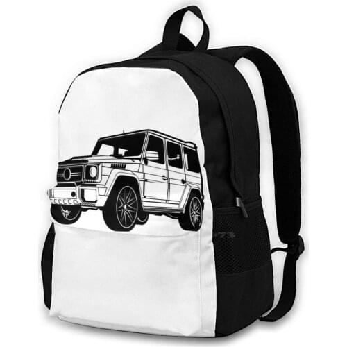 G Wagon Bag Backpack For Men Women Girls Teenage Black Cars Hats Bike Chris Brown