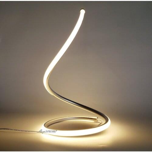 Modern Led Desk Lamp Personality Snake Shade Table Lamp Lights for Living Room Home Decor Bedroom Lights Dimmable Beside Lamp