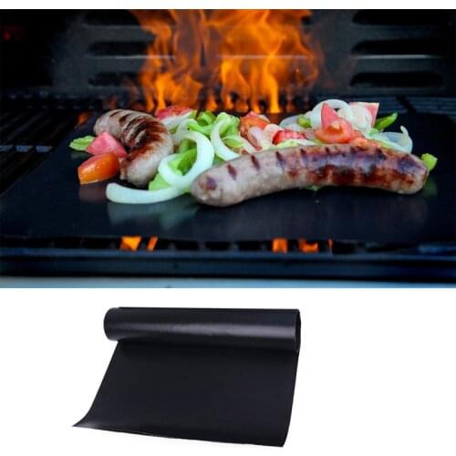 VFGTERTE Reusable Non-stick Barbecue Mat Baking Pan Grilling Outdoor Picnic 40*33*0.02cm Camping BBQ Accessories